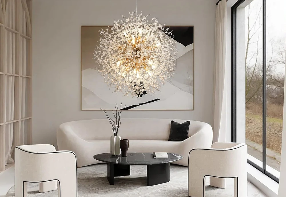 flushmount crystal chandelier